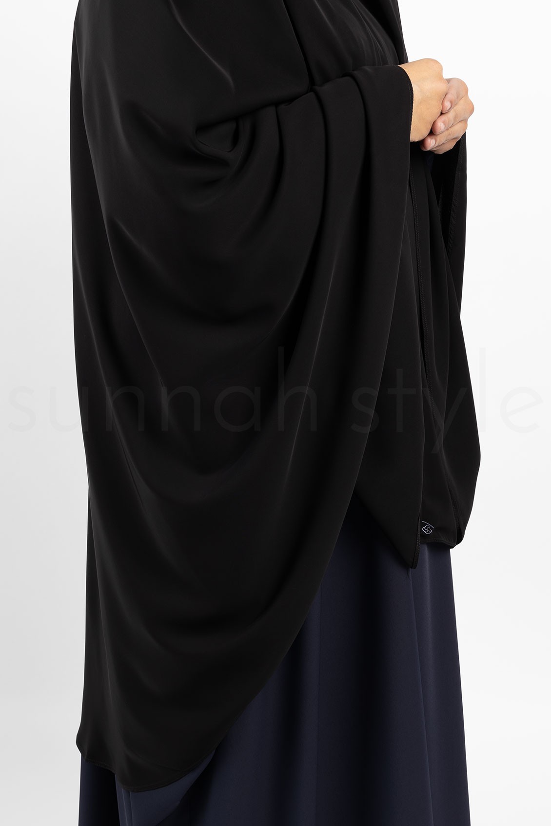 Sunnah Style Essentials Khimar Knee Length Black